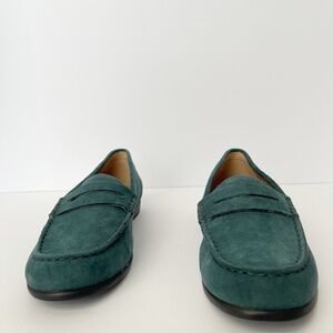 Array Green Suede Loafers